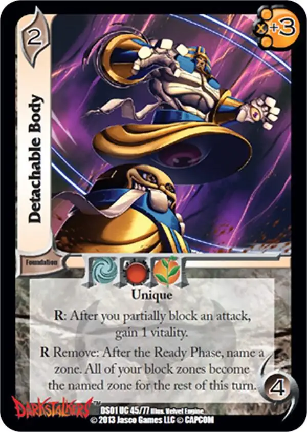 Detachable Body card front