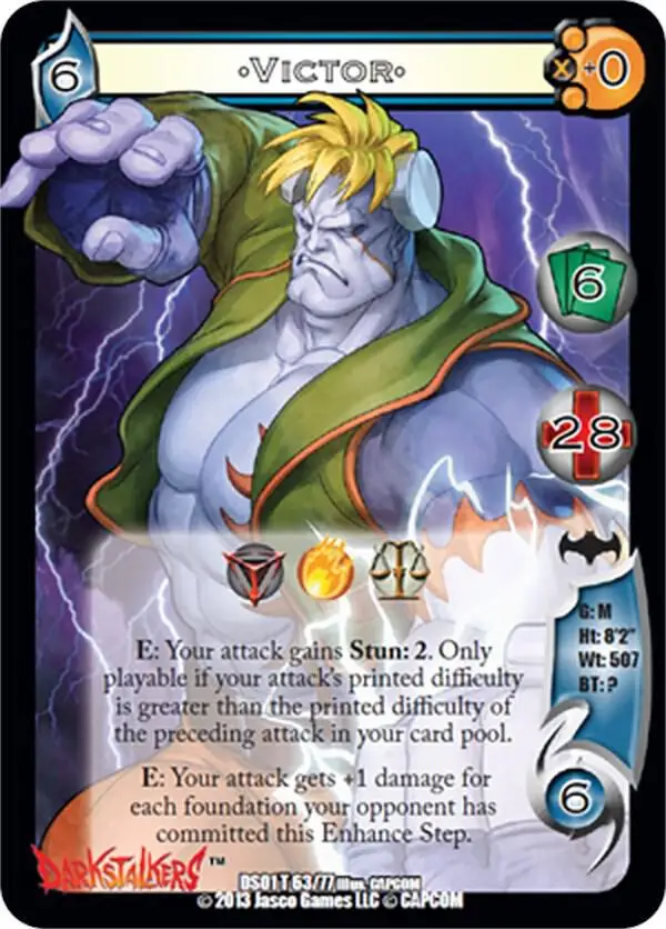 Victor card front