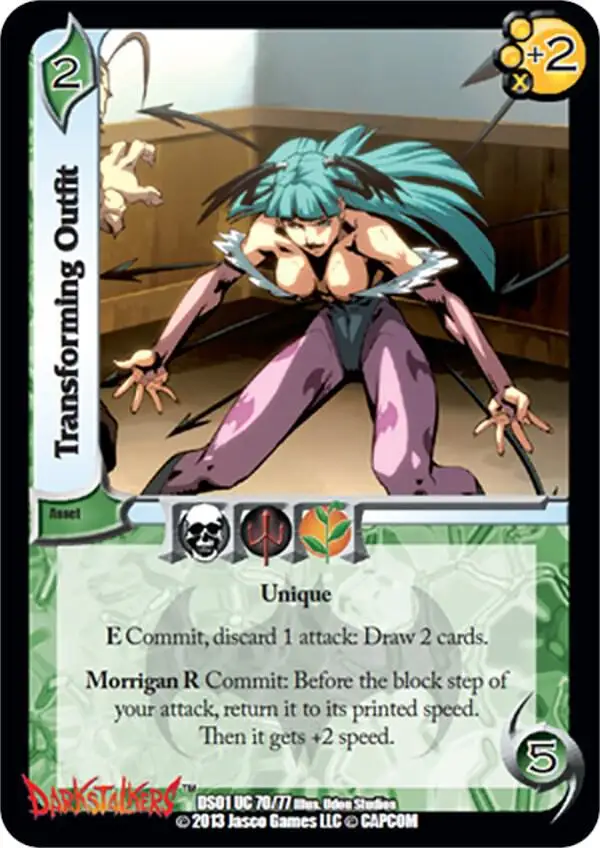 Transforming Outfit card front