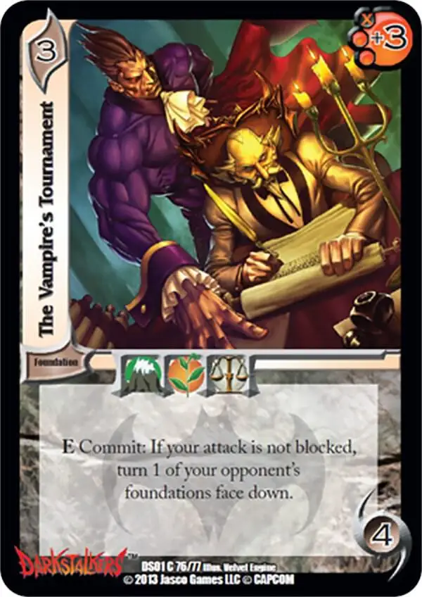 The Vampire's Tournament card front
