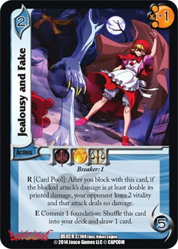 Jealousy and Fake card front