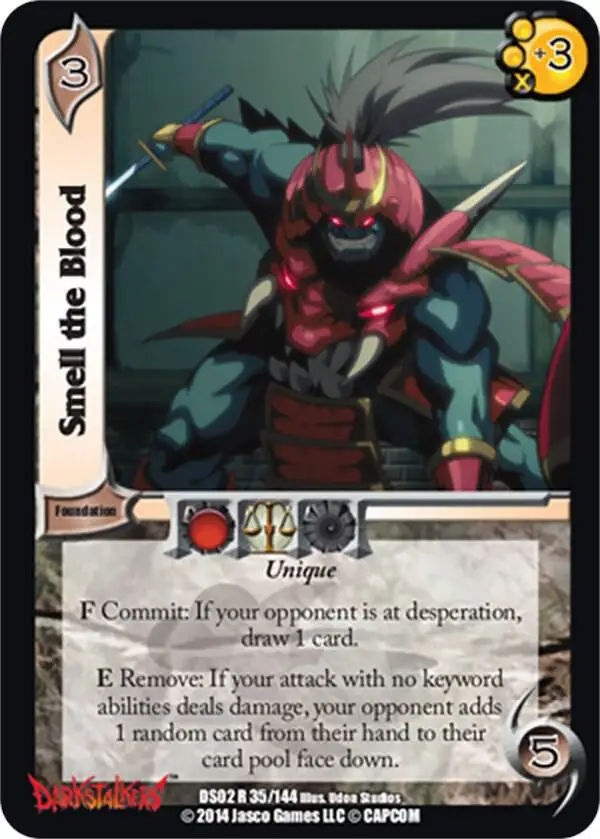 Smell the Blood card front