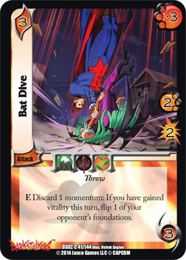 Bat Dive card front