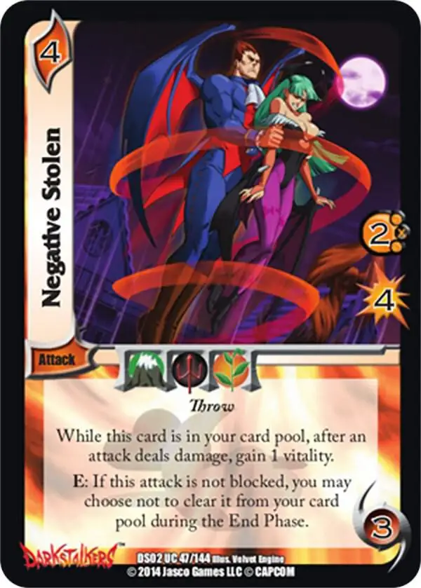 Negative Stolen card front