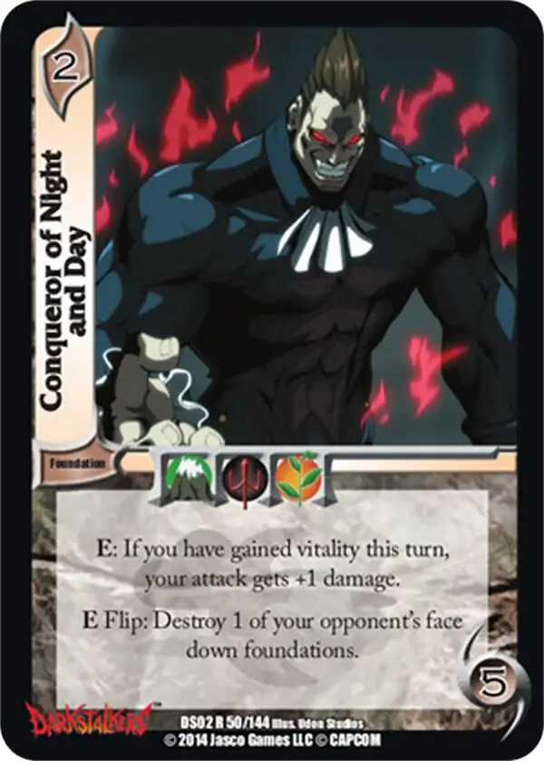 Conqueror of Night and Day card front