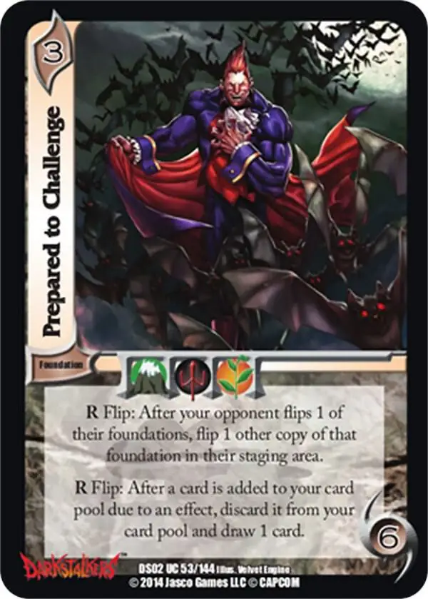 Prepared to Challenge card front