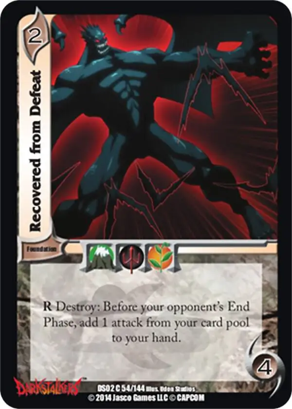 Recovered from Defeat card front