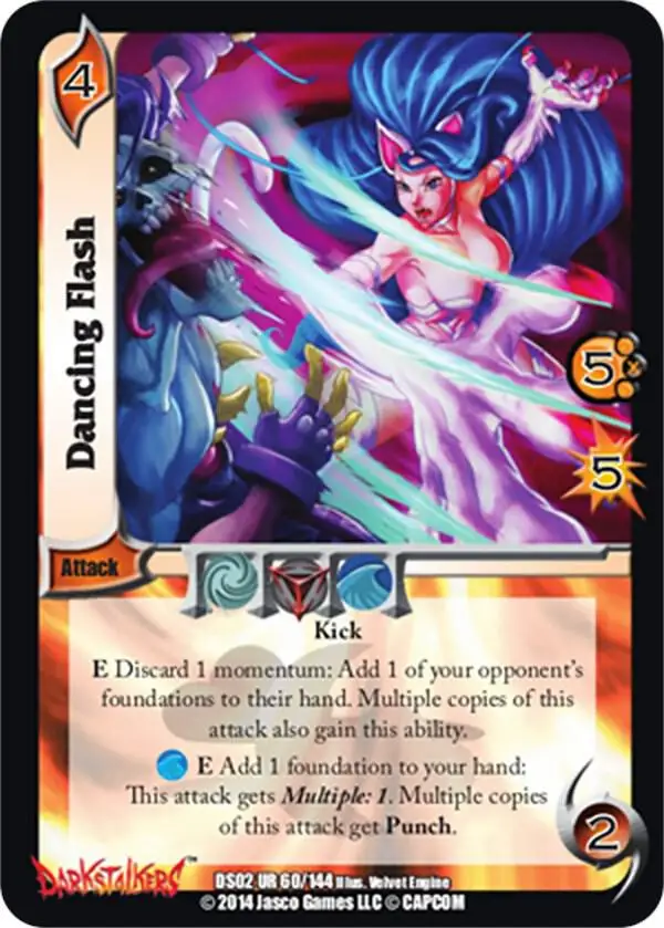 Dancing Flash card front