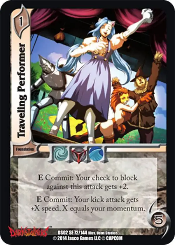 Traveling Performer card front