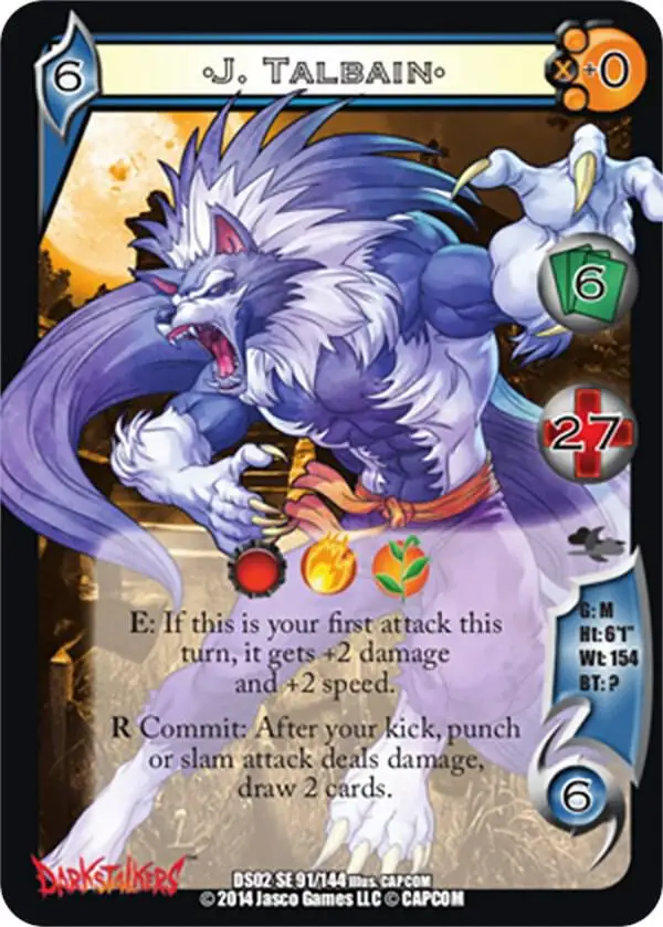 J. Talbain card front