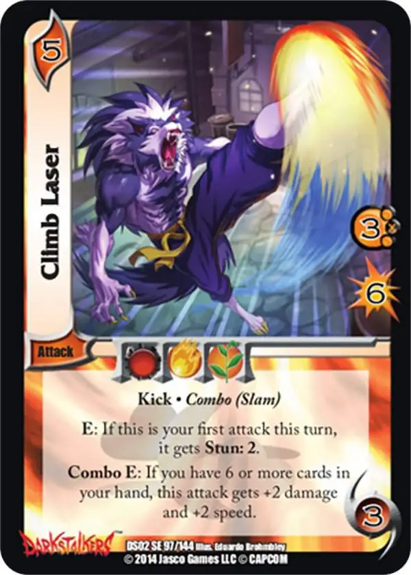 Climb Laser card front