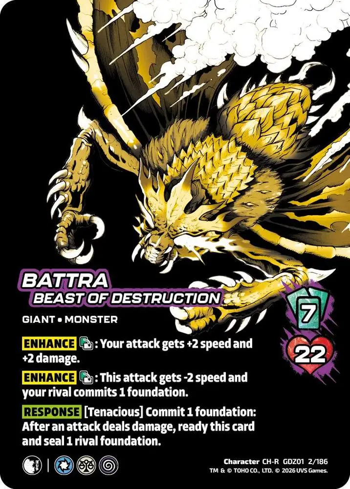 Battra, Beast of Destruction card front