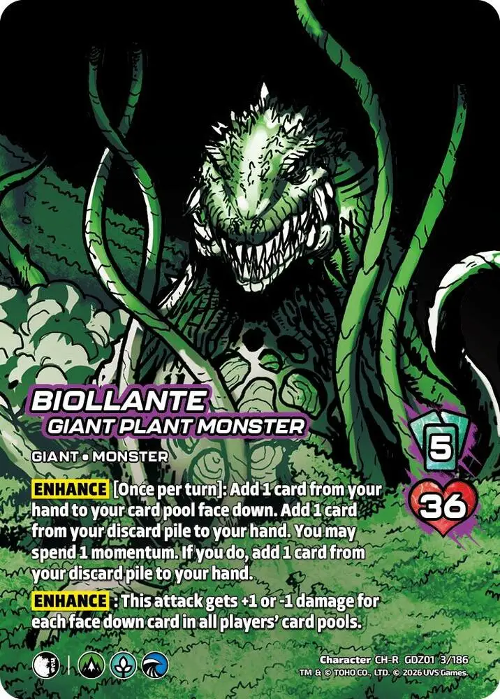 Biollante, Giant Plant Monster card front