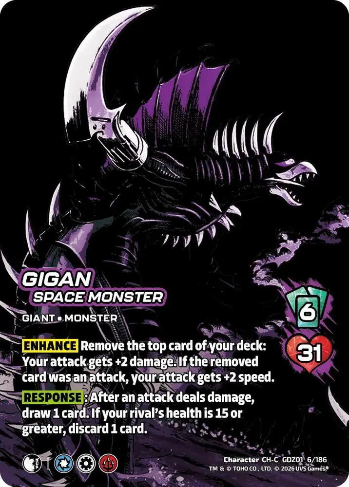 Gigan, Space Monster card front
