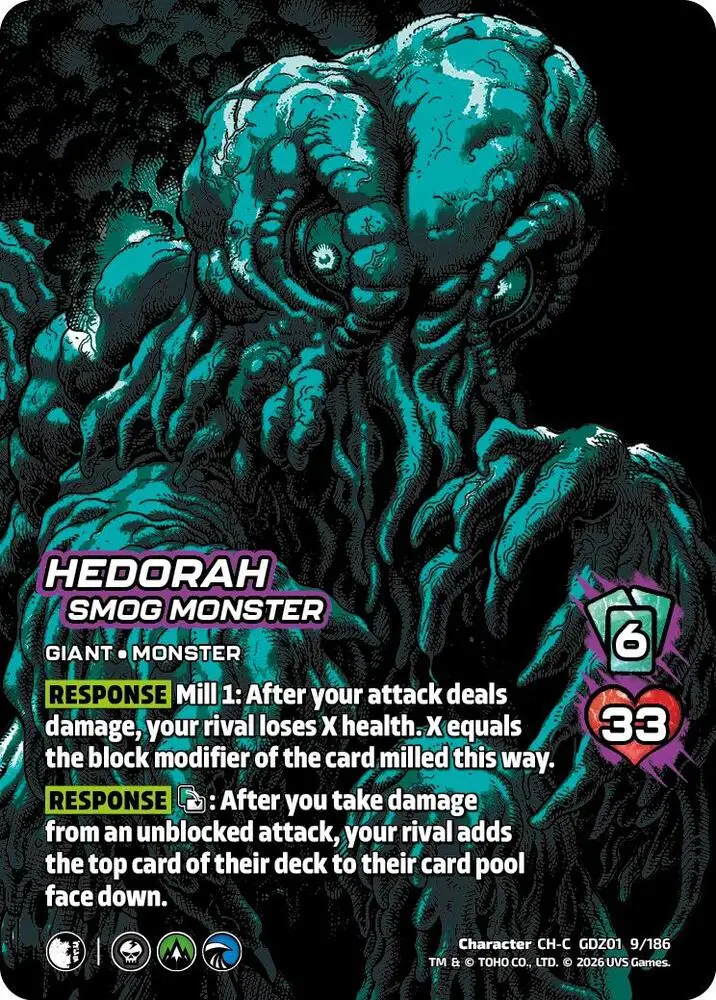 Hedorah, Smog Monster card front