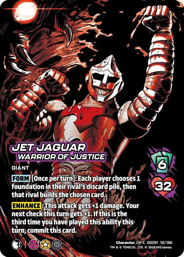 Jet Jaguar, Warrior of Justice card front