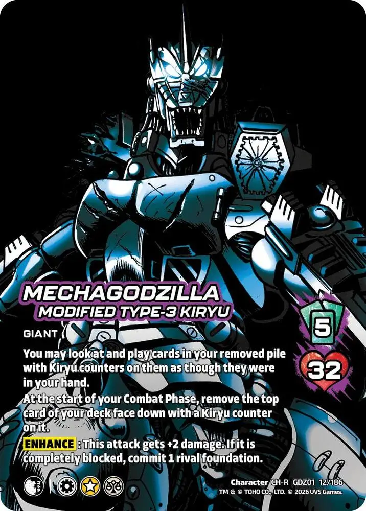 Mechagodzilla, Modified Type-3 Kiryu card front