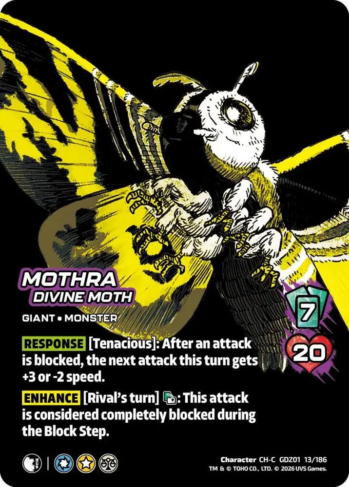 Mothra, Divine Moth card front
