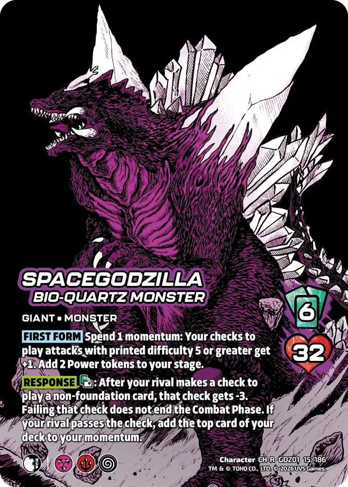 SpaceGodzilla, Bio-Quartz Monster card front