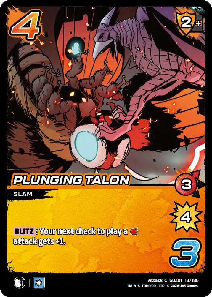 Plunging Talon card front