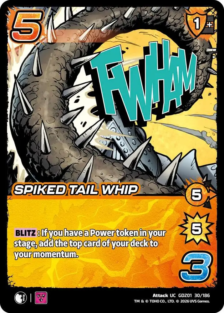 Spiked Tail Whip card front