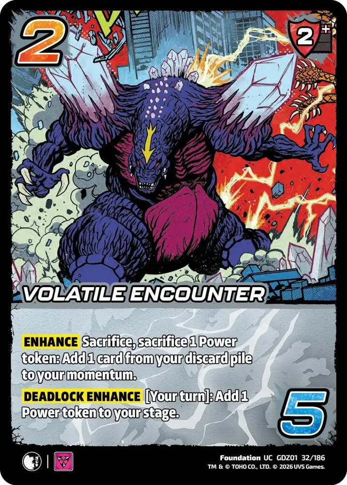 Volatile Encounter card front