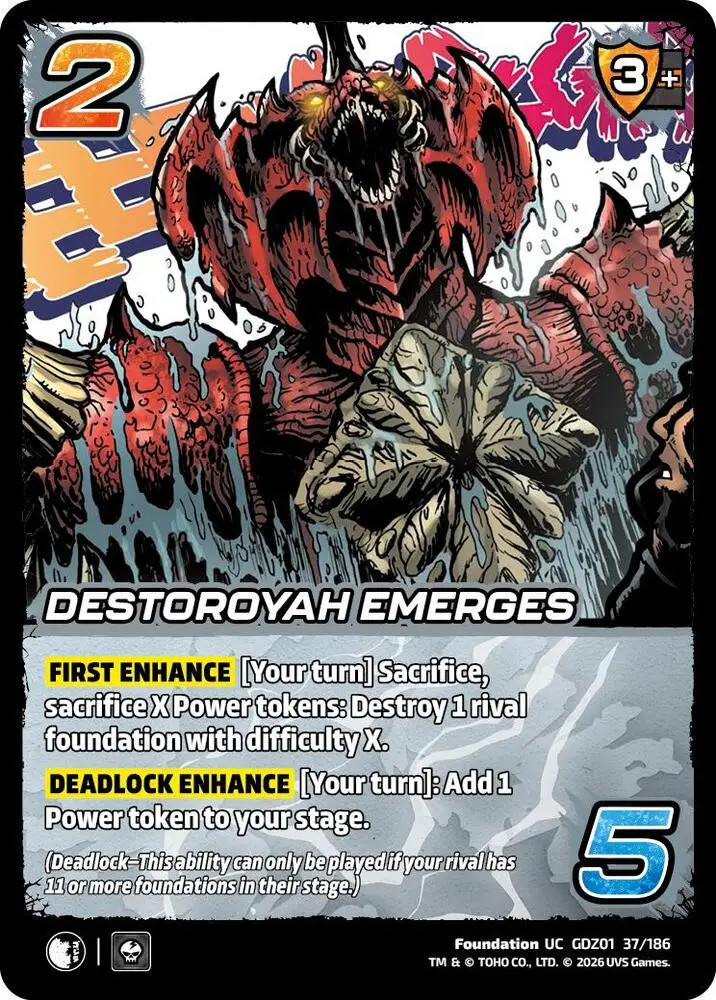 Destoroyah Emerges card front