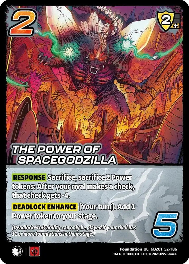 The Power of SpaceGodzilla card front