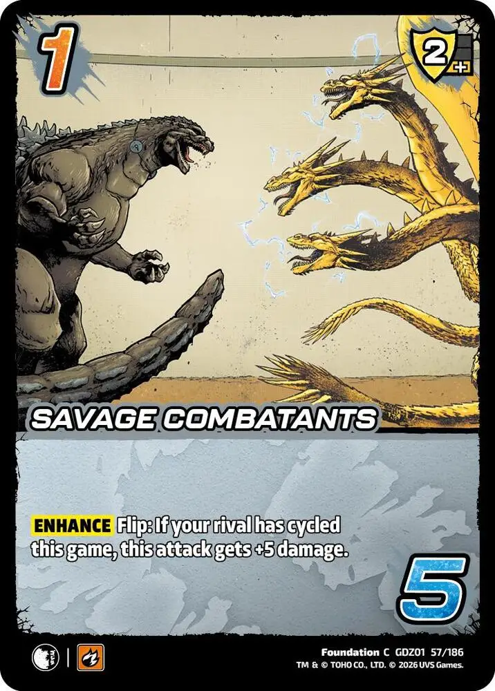Savage Combatants card front