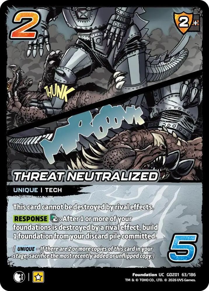 Threat Neutralized card front