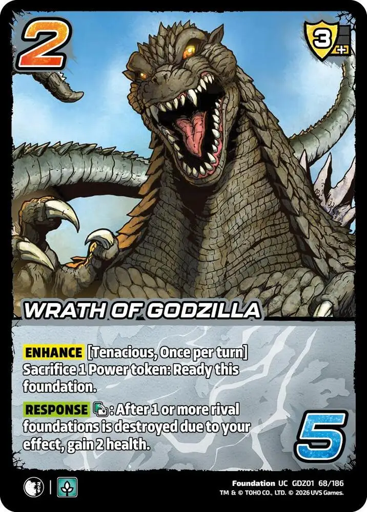 Wrath of Godzilla card front