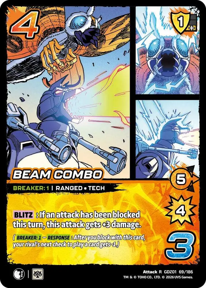 Beam Combo card front