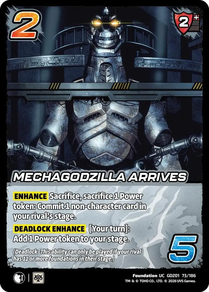 Mechagodzilla Arrives card front