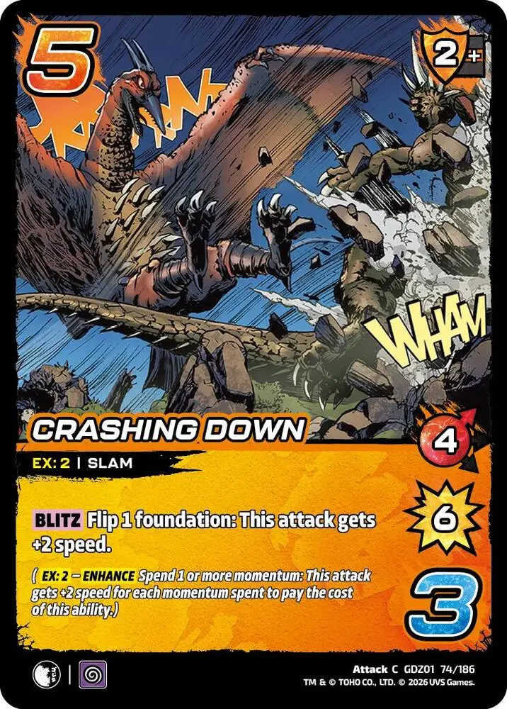 Crashing Down card front