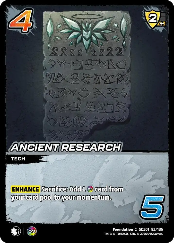 Ancient Research card front