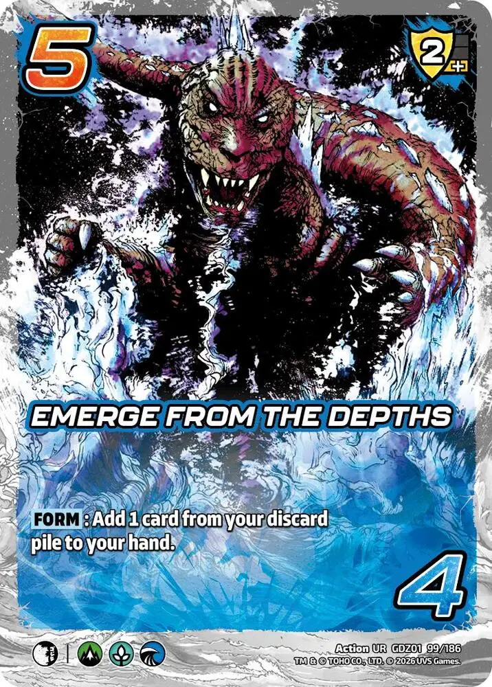 Emerge from the Depths card front