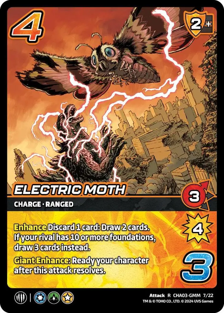 Electric Moth card front
