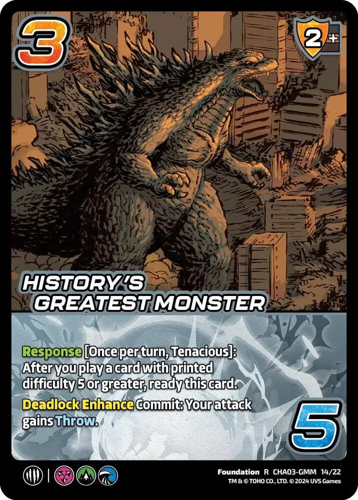 History's Greatest Monster card front