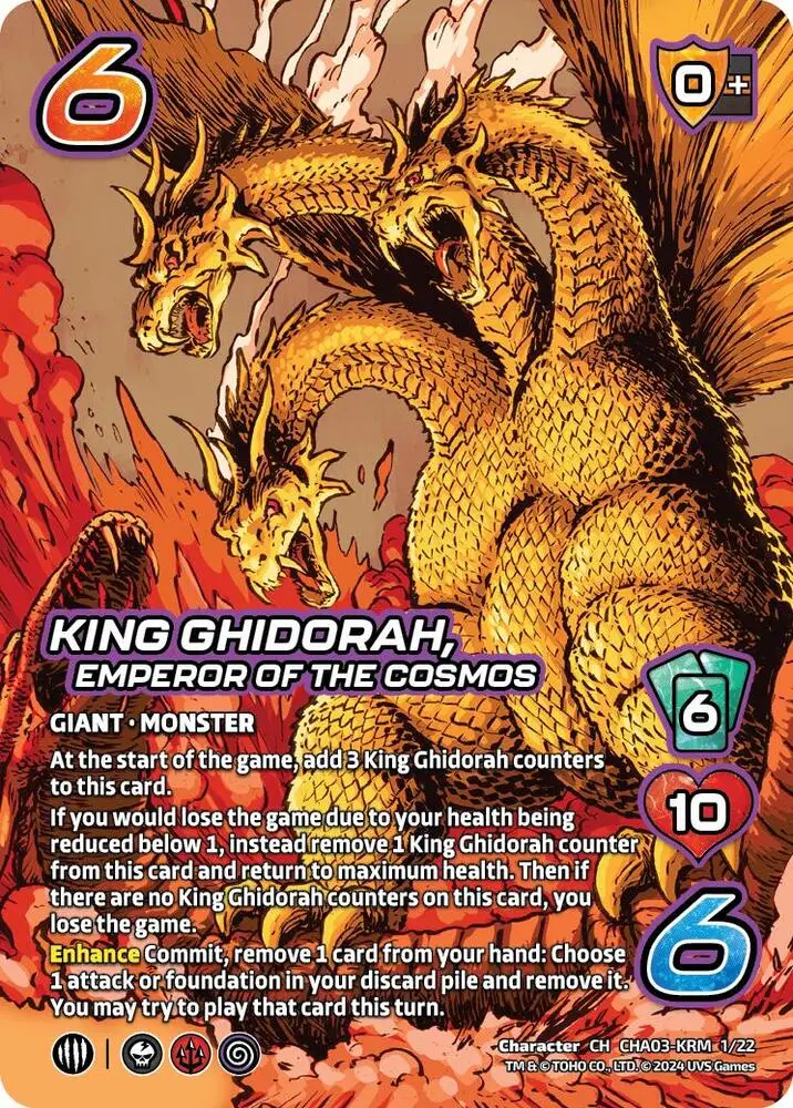 King Ghidorah, Emperor of the Cosmos card front