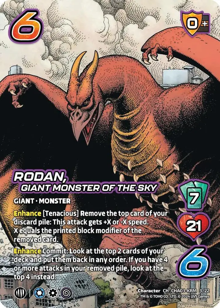 Rodan, Giant Monster of the Sky card front