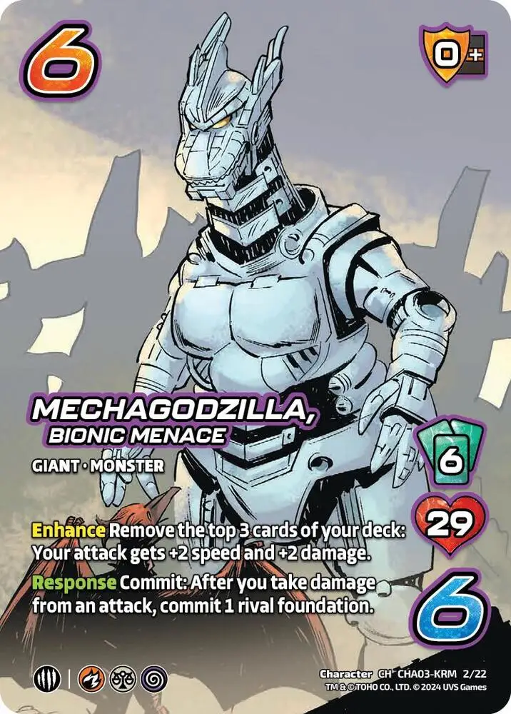 Mechagodzilla, Bionic Menace card front