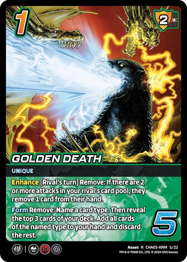 Golden Death card front