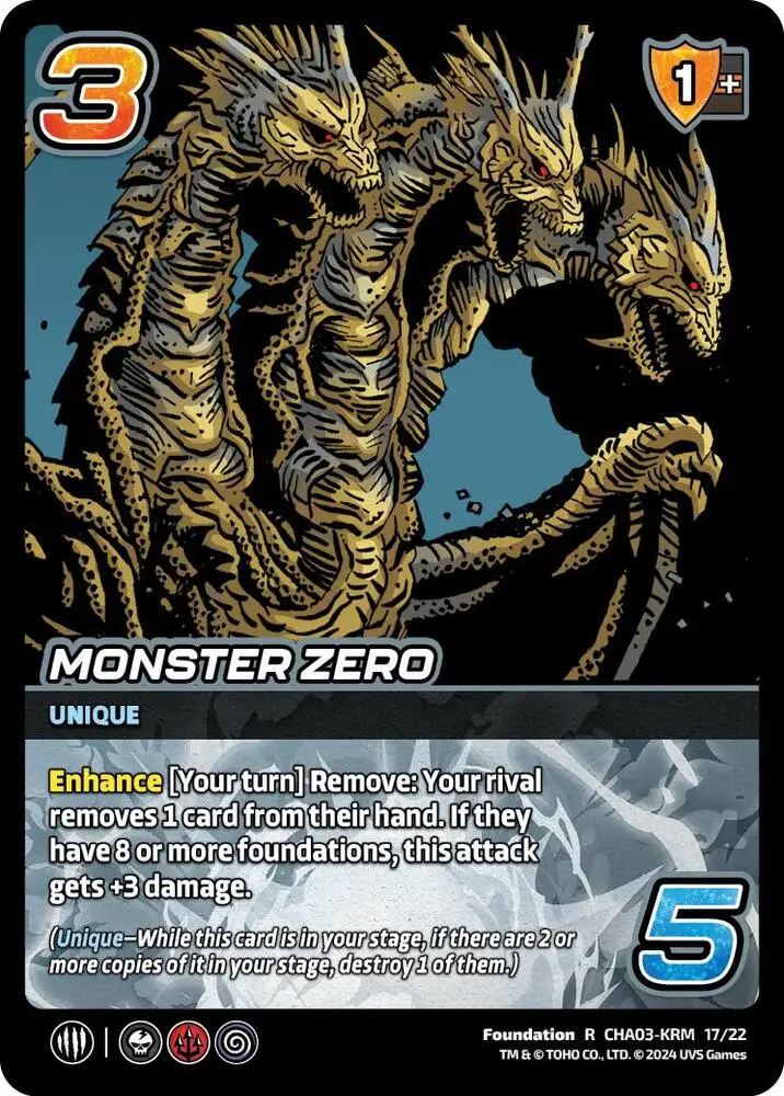 Monster Zero card front