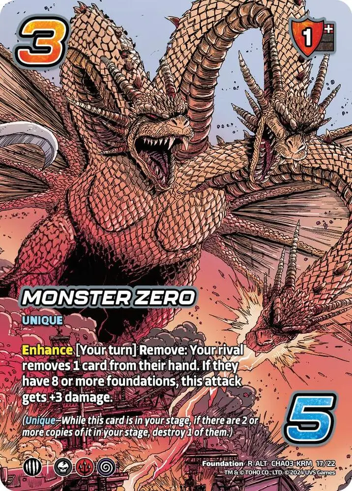 Monster Zero (Alternate Art) card front