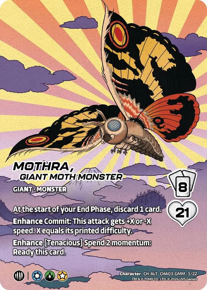 Mothra, Giant Moth Monster (Alternate Art) card front