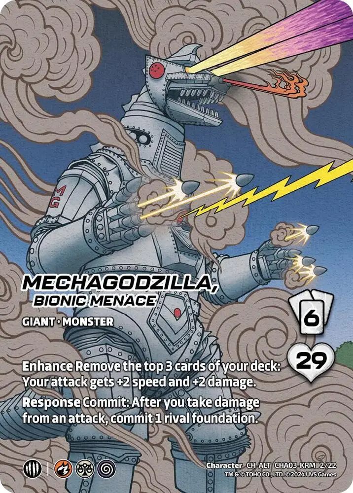 Mechagodzilla, Bionic Menace (Alternate Art) card front