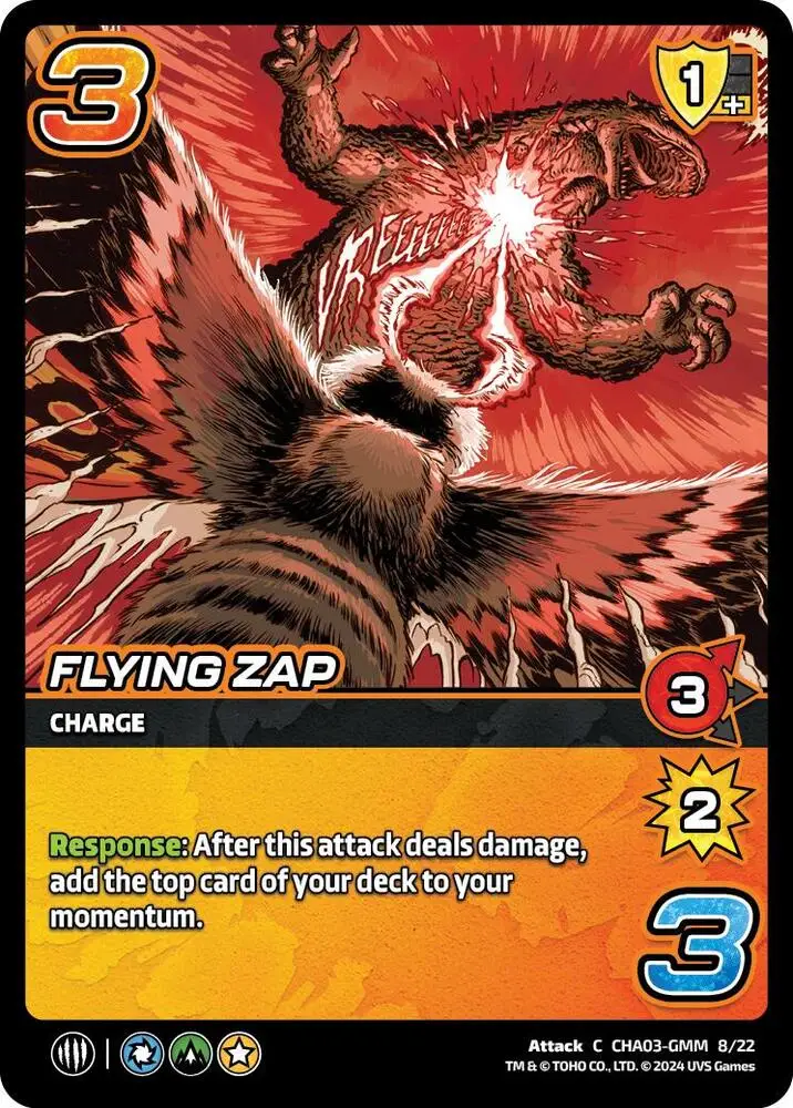 Flying Zap card front