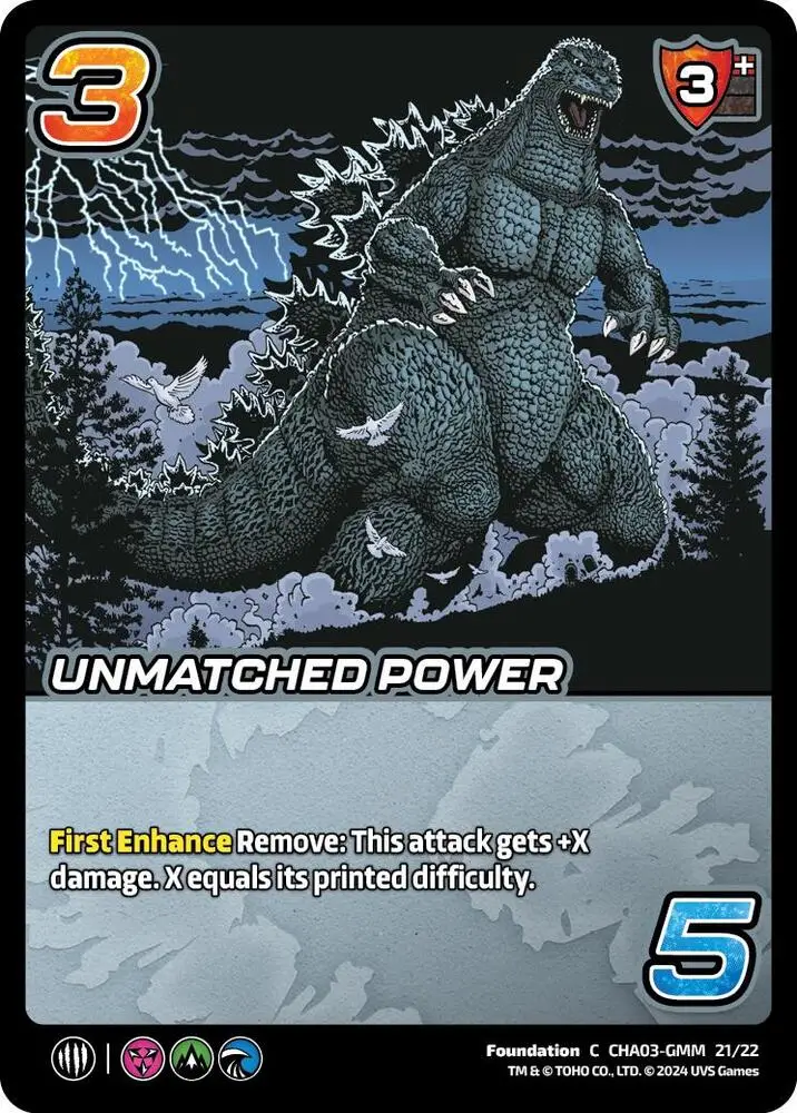 Unmatched Power card front