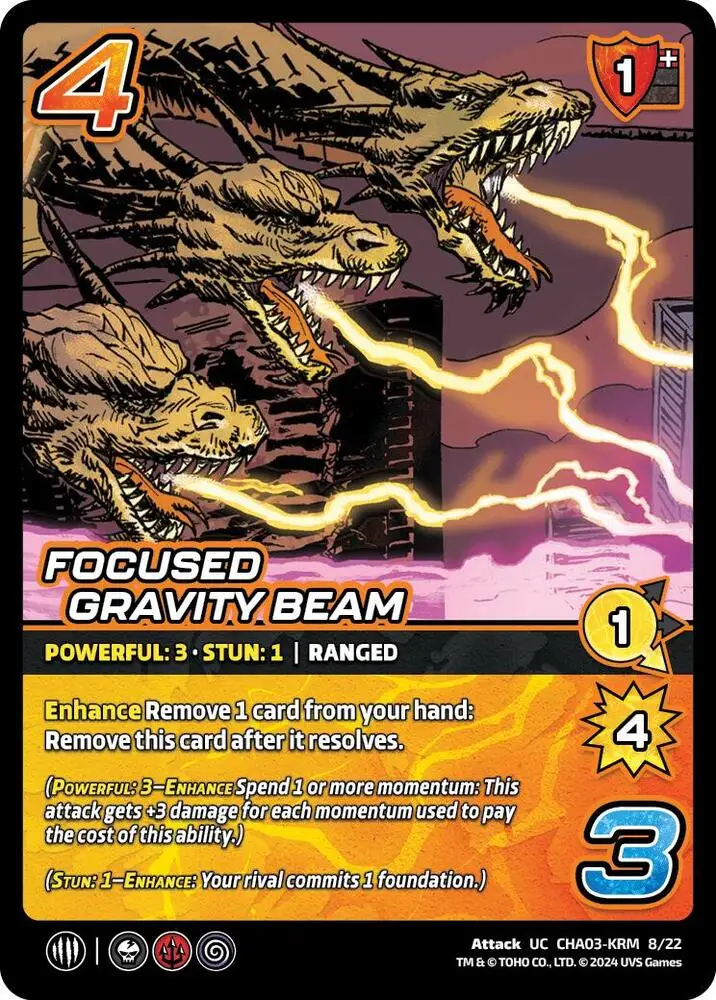 Focused Gravity Beam card front