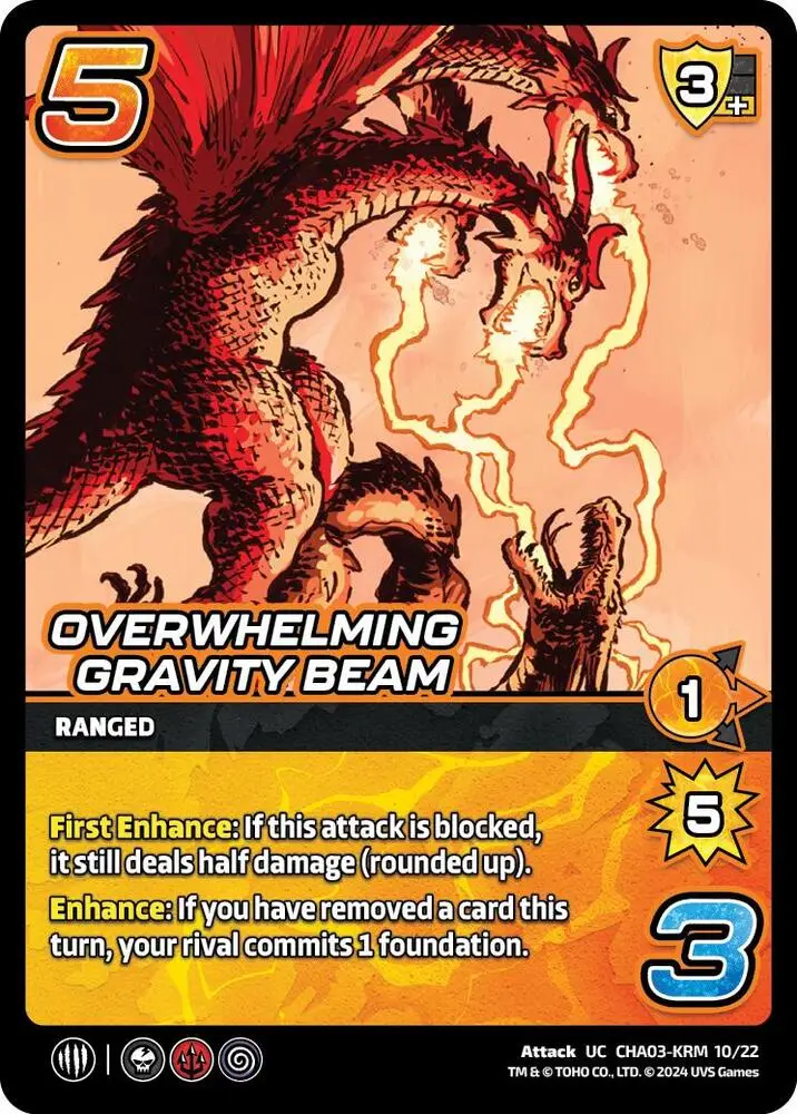 Overwhelming Gravity Beam card front